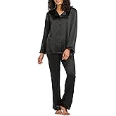 Fishers Finery Women's 100% Mulberry Silk Long Pajama Set with Gift Box
