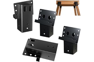 Outdoor Metal Compound Angle Brackets 4x4 for Deer Stand Hunting Blinds, Tree House, Swing Set, Observation Decks, 4 Pack