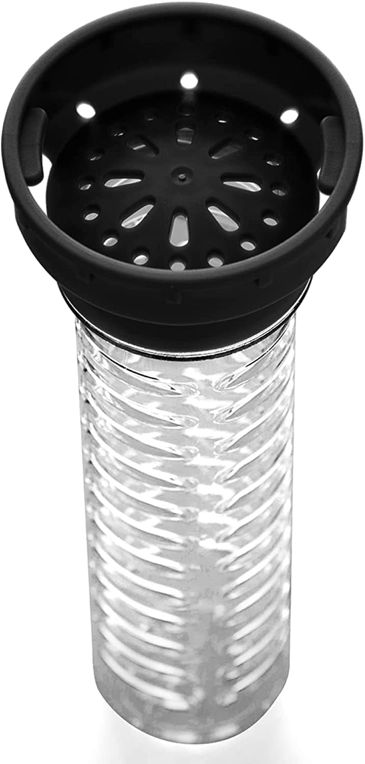 720°DGREE “uberBottle” Spare Part: Infuser | Fruit Infuser Black Large | Perfectly Fitting 650ml, 1000ml, 1500ml and 2000ml “uberBottle”