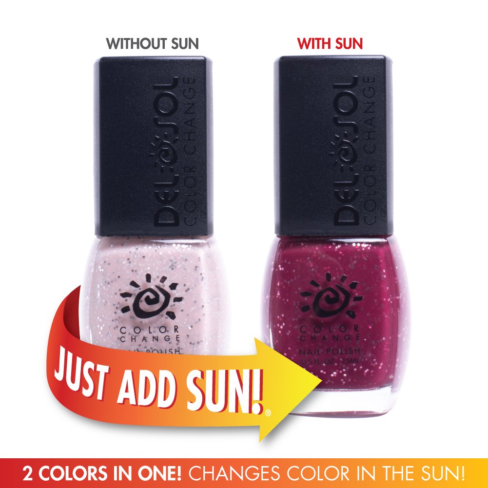 Del Sol Color Changing Nail Polish, Quick Dry Lacquer That