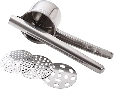 Somine Prensador de Patatas y Fruta Profesional con 3 Discos