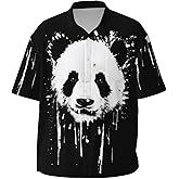 Yesad Shirts for Men, Button Up Shirts Short Sleeves, Casual Graphic Shirt, Stylish Summer Beach Shirt