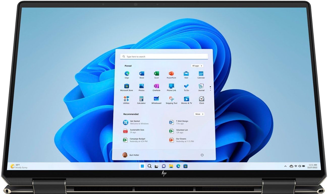 HP 2023 Spectre 16” 3K+ IPS Touch 2-in-1 Laptop 14-Core Intel i7-13700H Iris Xe Graphics 16GB DDR4 4TB NVMe SSD 2xThunderbolt4 WiFi 6E HDMI Backlit KB Fingerprint Windows 11 Pro w/Pen and RE USB