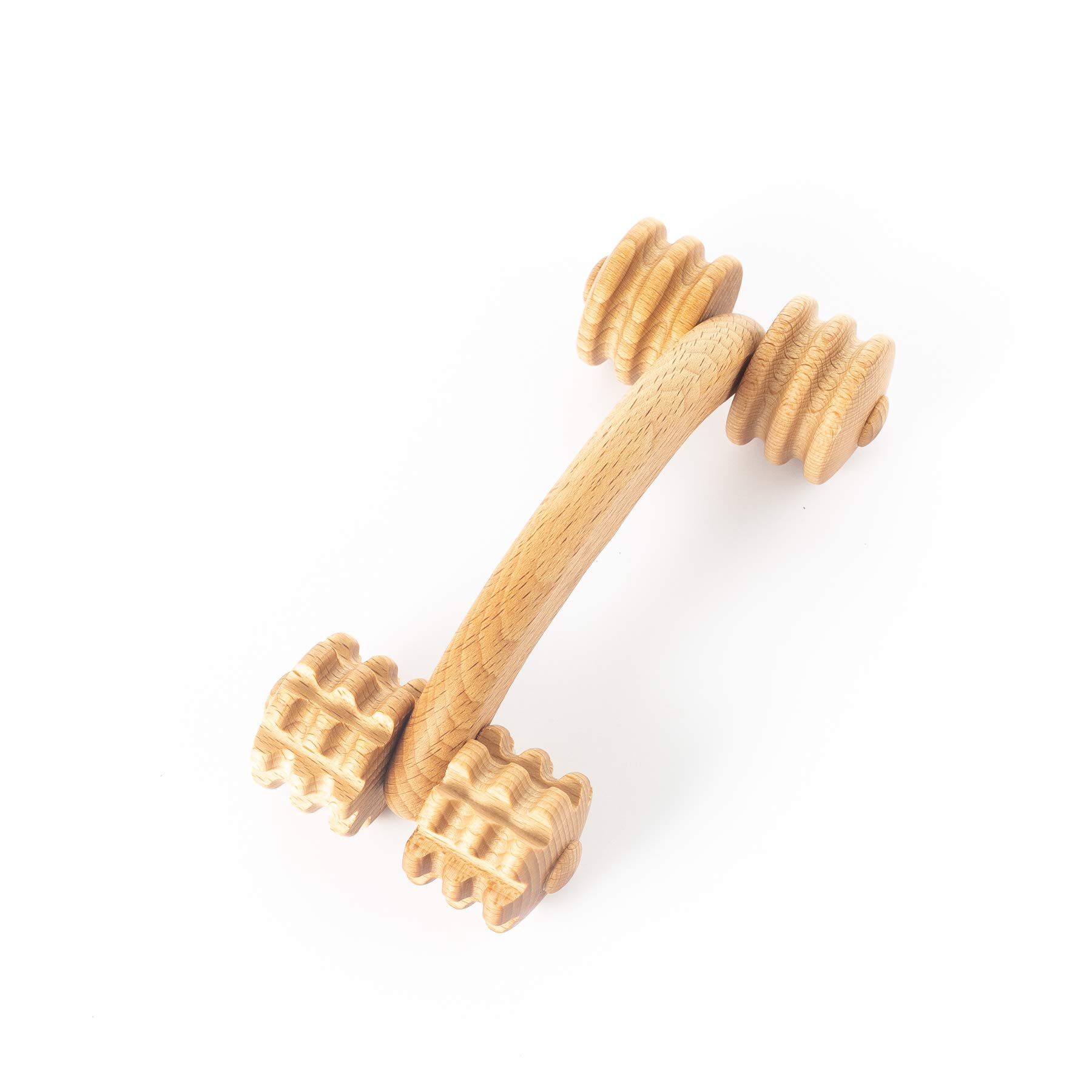 Photo 1 of tuuli Accessories Back Massage Muscle Roller Tool Massager for Neck Shoulder Arms Legs Body Wooden 7 x 3 inches