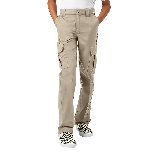 Dickies Boys Cargo Skinny Fit Pants Brown