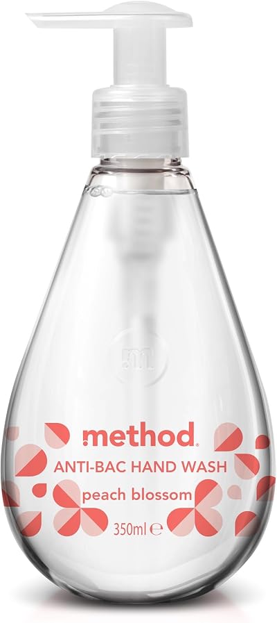 Method Antibacterial Hand Wash Fresh Peach Blossom Scent 350ml Plant-Based