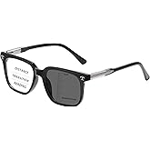 Photochromic Progressive Multifocus Reading Glasses Men Women,Metal Spring Hinges Anti Glare UV400 Protection Cheaters Reader