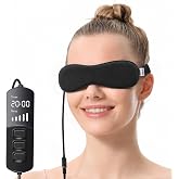 Aroma Season Heated Eye Mask for Dry Eyes, Warm Eye Compress with Flaxseed Graphene FIR for MGD, Dry Eye Syndrome, Chalazion Blepharitis Treatment, Steam Moist Heat Therapy to Unclog Glands (Black)