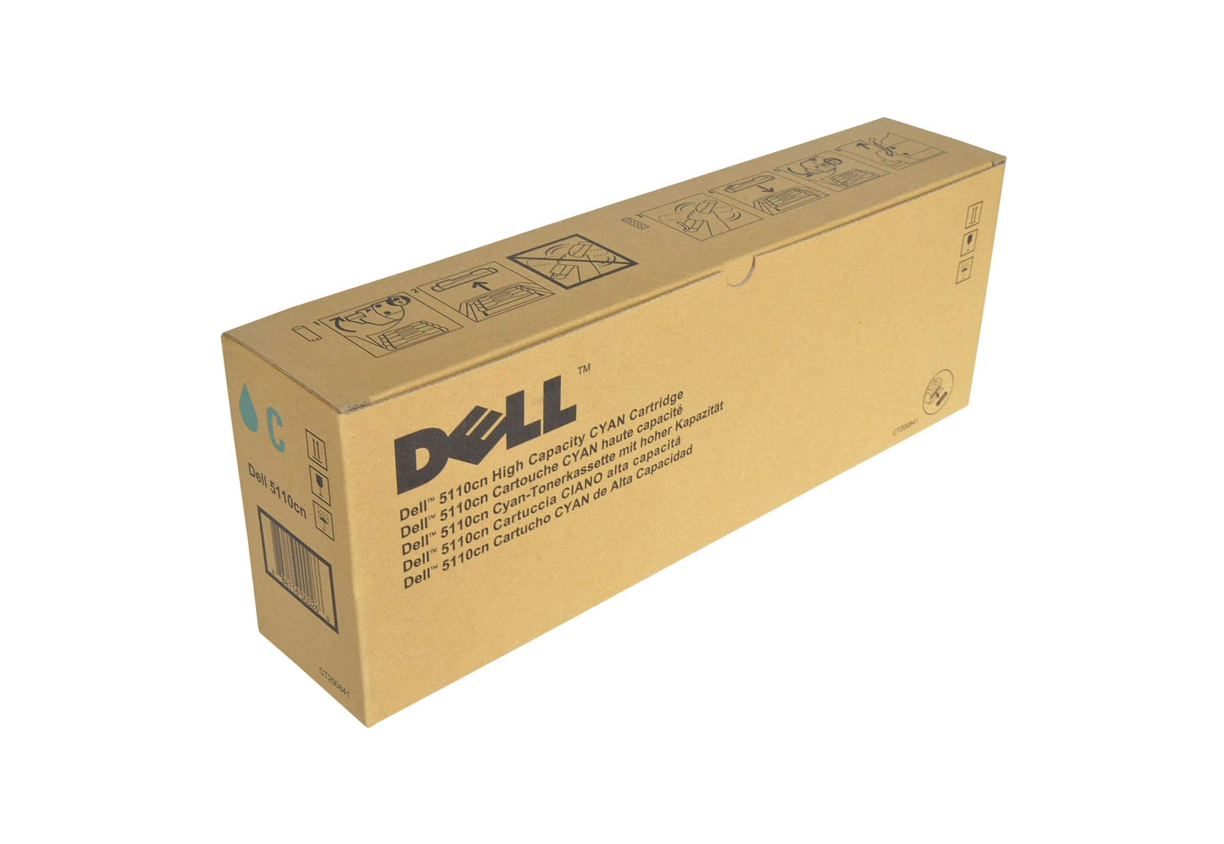 Dell 5110cn Cyan Toner Cartridge - 12000 Pages