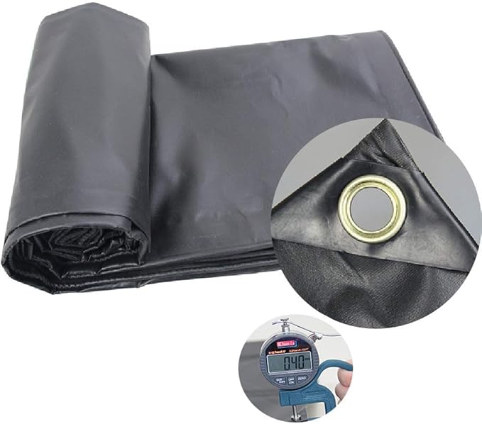 JY&WIN Tarpaulin Thick Heavy Duty Blackout Tarps with