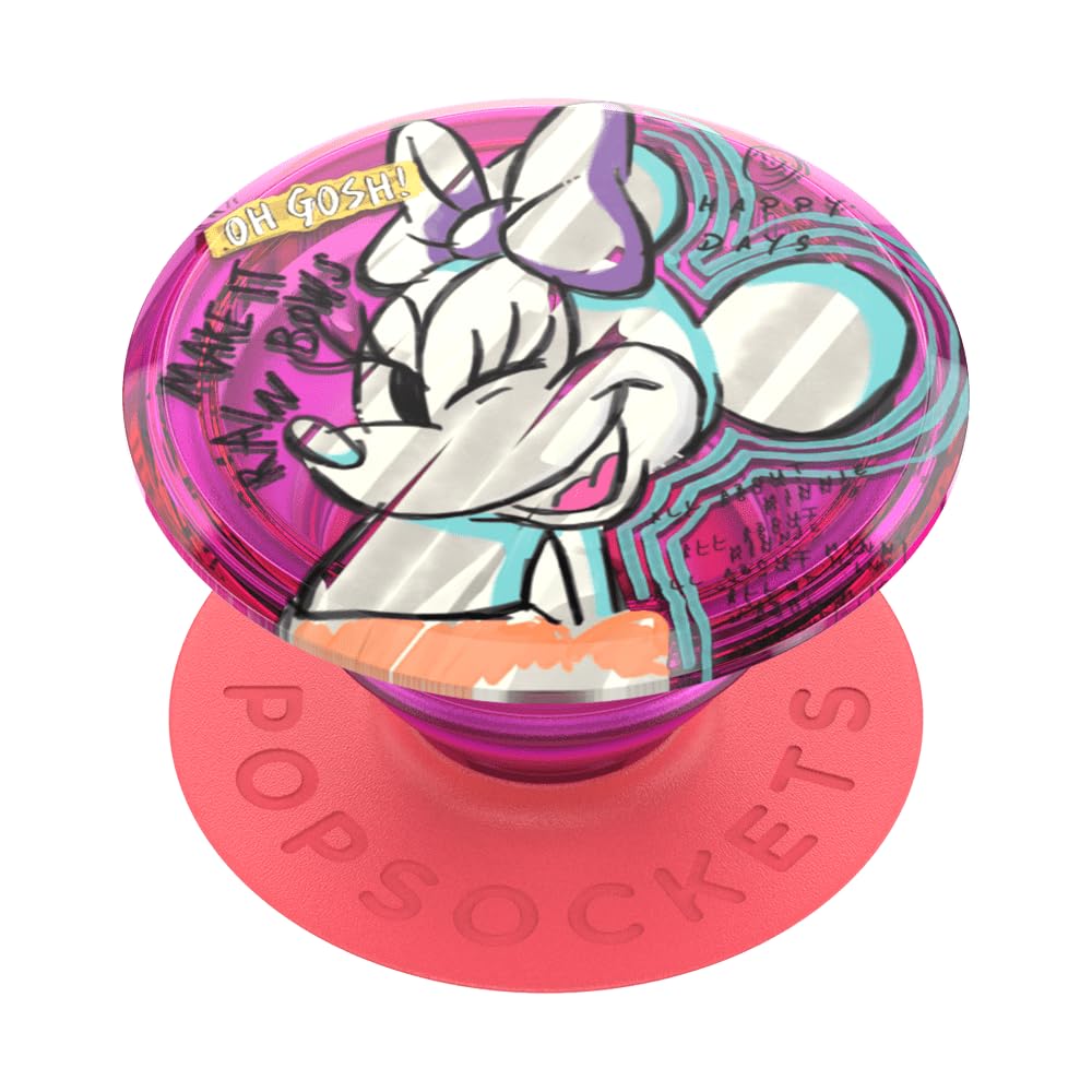 PopSockets Adhesive Phone Grip, Holder, Phone Stand, Disney - Translucent All About Minnie