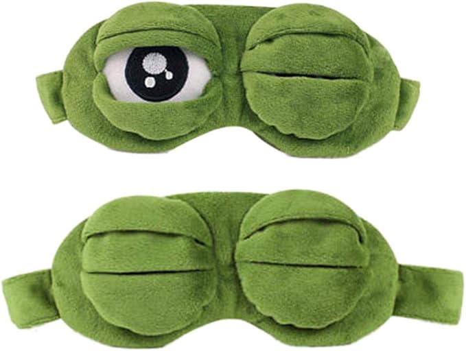Nanxin Frog Travel Eye Patch,Creative 3D Frog Cute Eye Cover Sleep Mask
