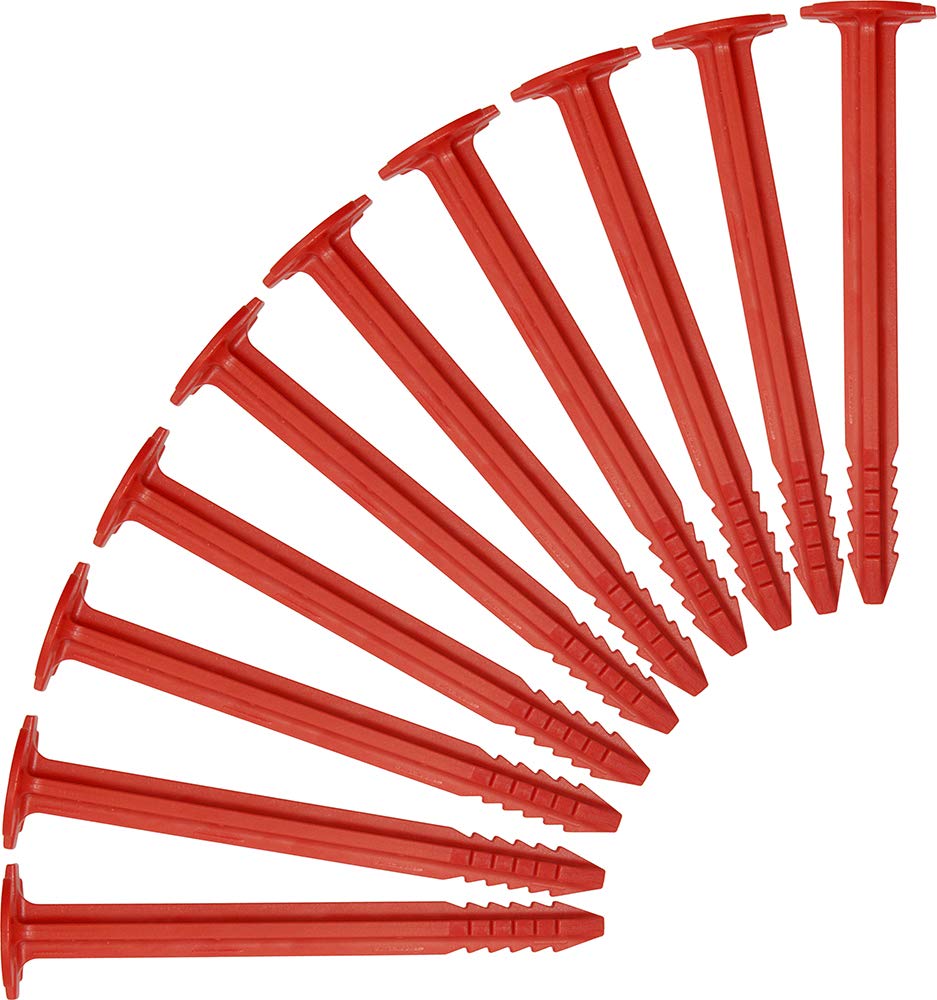 SwissPiranha RT150 Tent Pegs (Set of 10), Red, M, 853791-10RT150