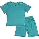 JWWN Toddler Girls Boys Short Sleeve Pajamas Set Little Kids Sleepwear 2 Piece Summer Loungewear 1-6Years