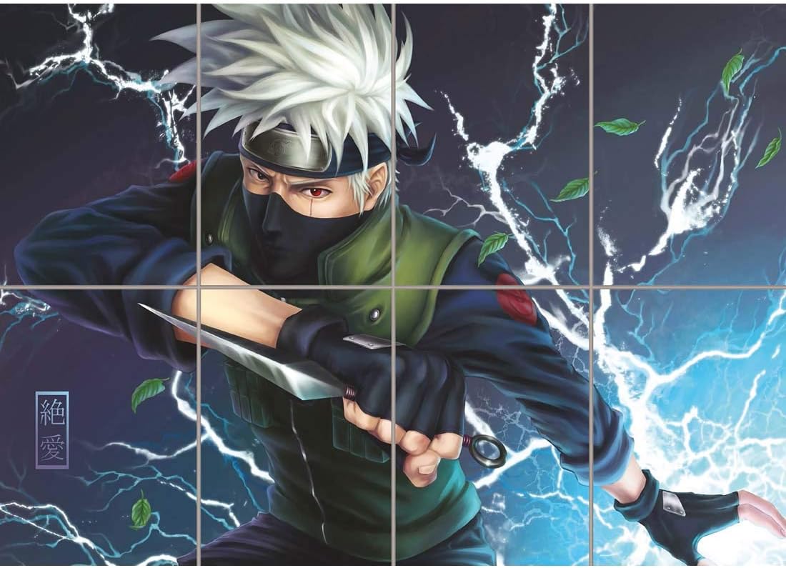 Doppelganger33LTD Naruto Hatake Kakashi Anime Manga Lightning Giant New Art Print Poster OZ354