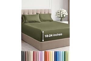 Extra Deep Pocket Full Sheets - 4 Piece Breathable & Cooling Bed Sheets - Hotel Luxury Bed Sheet Set - Soft, Wrinkle Free & C