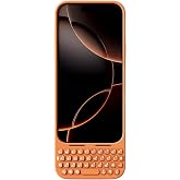 Akko MetaKey Keyboard for iPhone 18 Pro Max / 17 Pro Max Maximize Screen Space Keyboard Case for Accurate Typing, Cosmic Orange