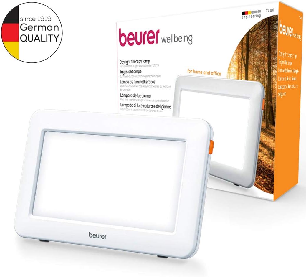 Beurer TL20UK Ultra-Compact LED SAD Lamp Helps Manage Seasonal Affective Disorder By Simulating Daylight At 10,000 Lux, Adjustable Stand, Medically Certified - Image 3
