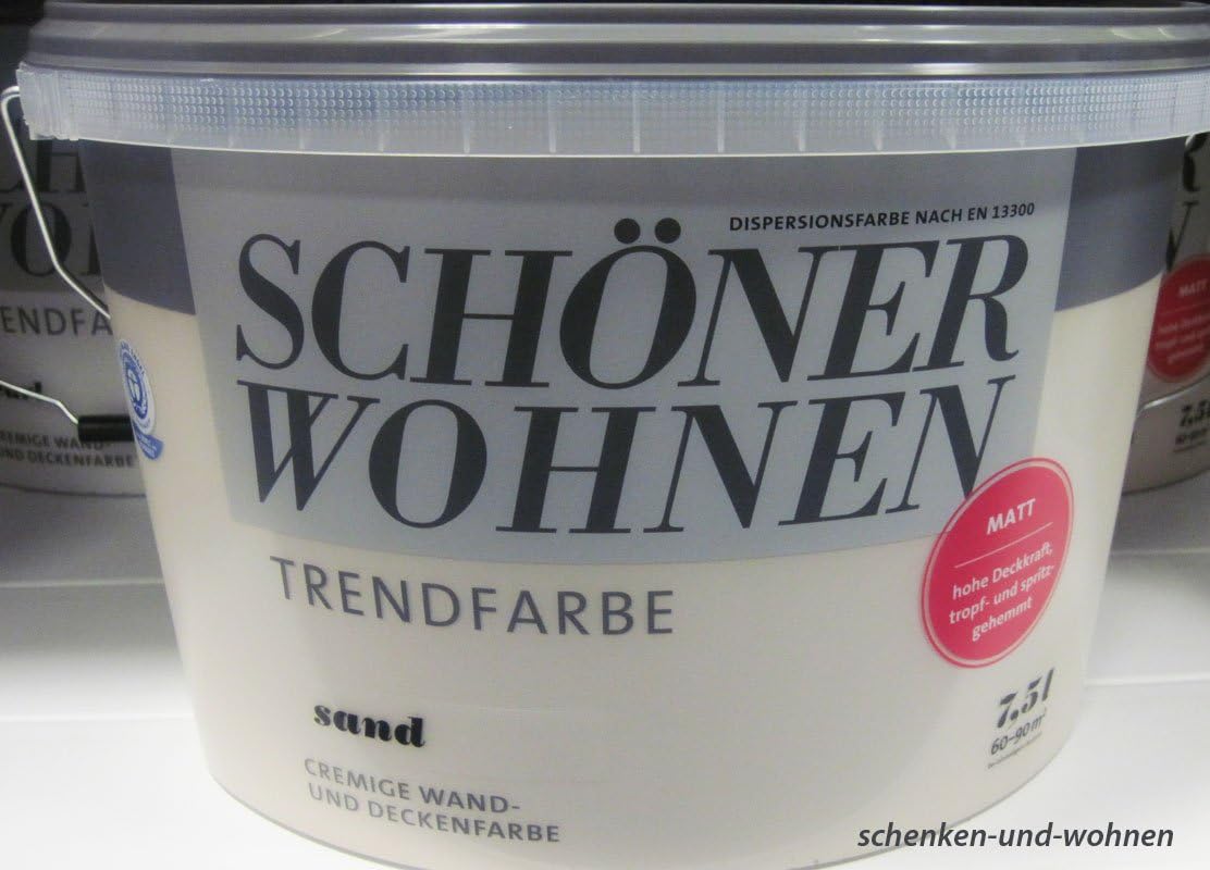 Schöner Wohnen Trendfarben Sand matt 7,5 l: Amazon.de: Baumarkt