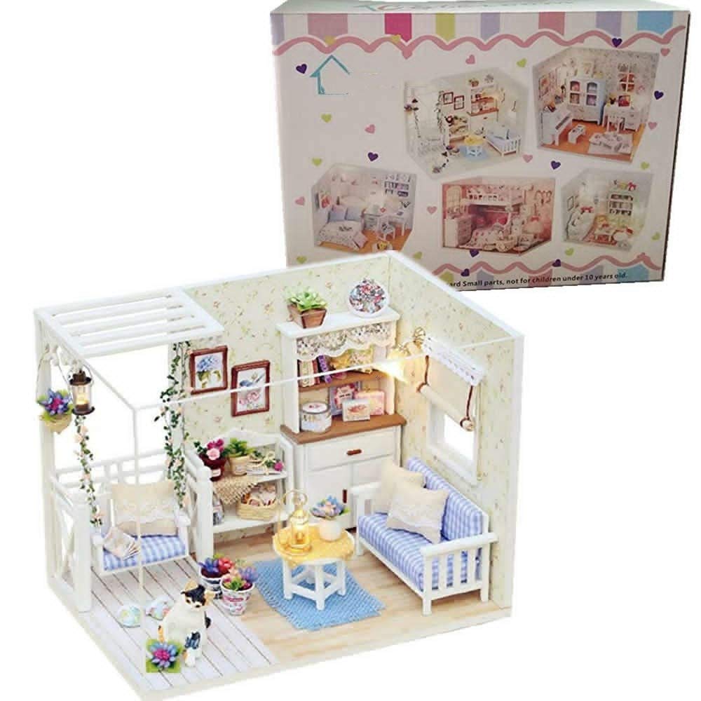 DIY Puppenhaus Doll House Hand montiert DIY Spielzeug