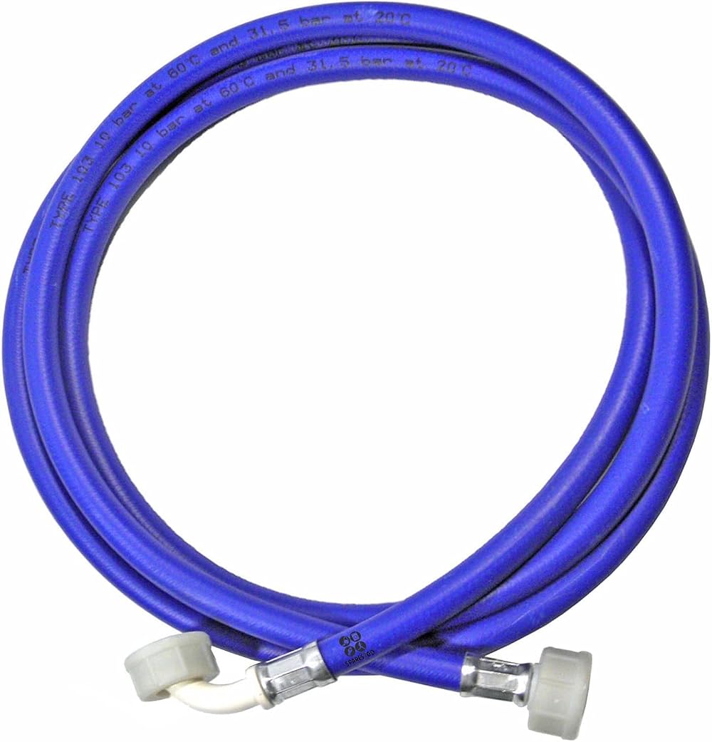Spares2Go Universal Washing Machine Cold Water Fill Inlet Pipe Feed Hose 2.5m