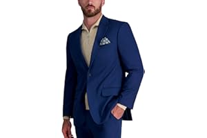 Haggar Men's Classic Fit Sharkskin Suit Separates-Pant and Jacket