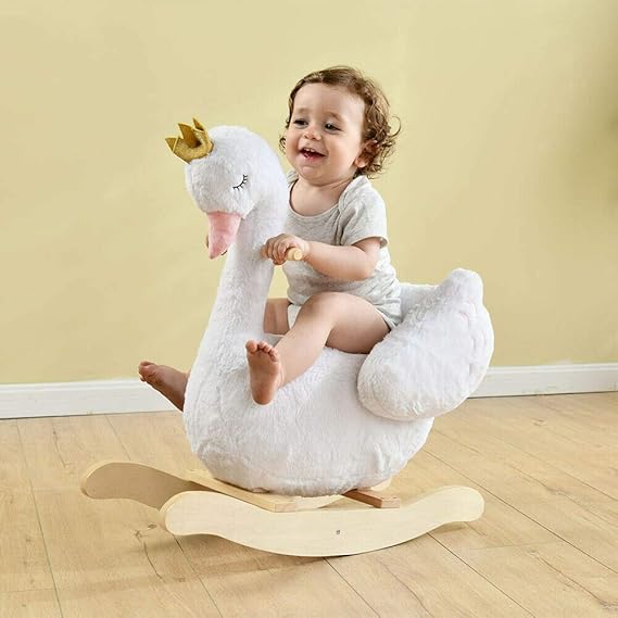 swan rocking horse