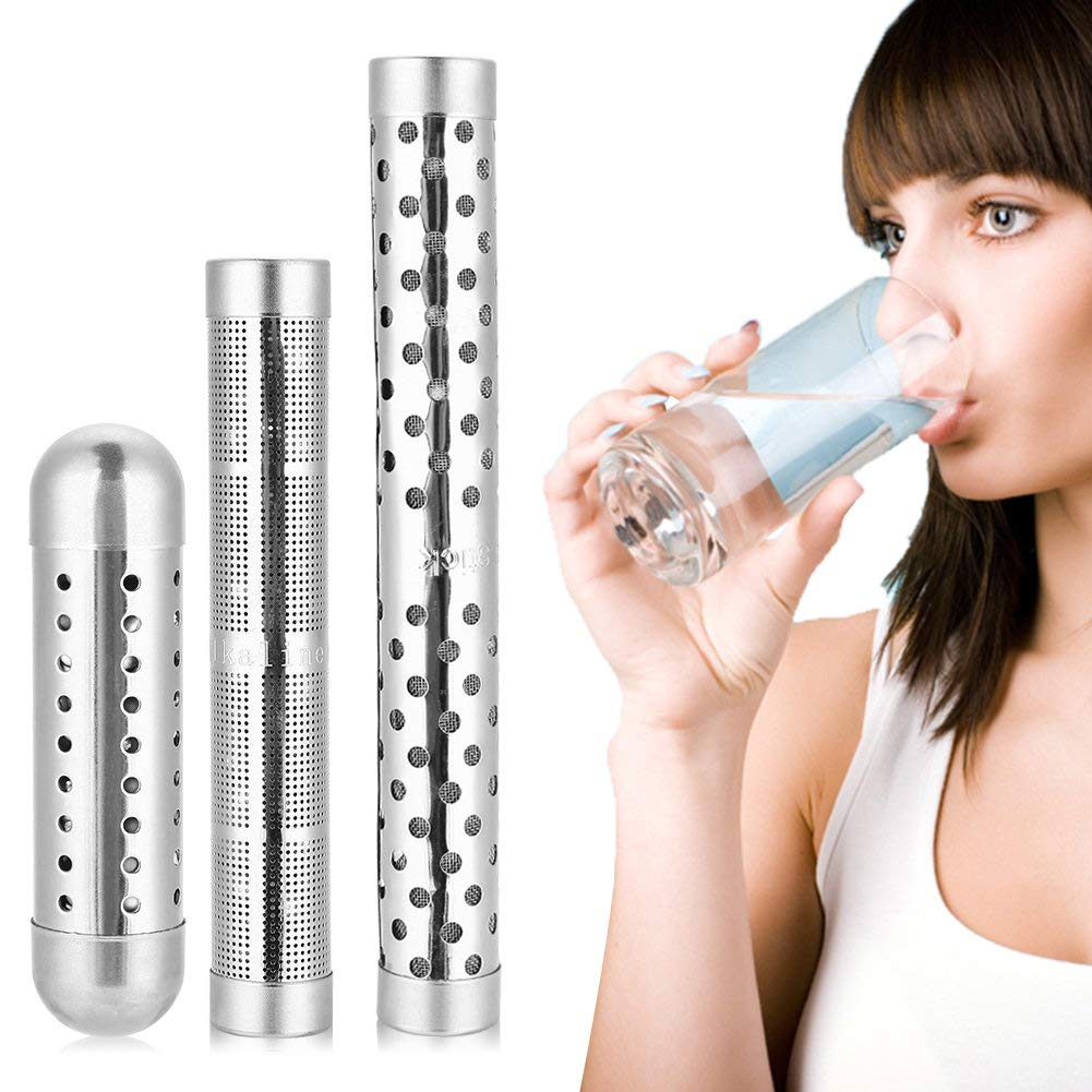 Portable Alkaline Water Stick, 3Pcs/Set PH Alkalizer Ionizer Hydrogen Minerals Wand Water Purifier Filter(3pcs)