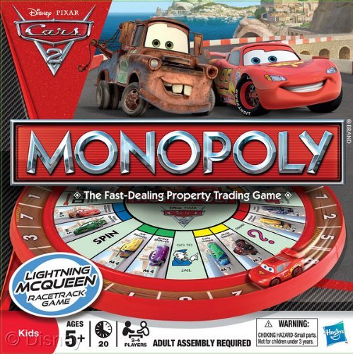 Hasbro Cars 2 Monopoly Race Track Game