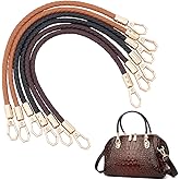 UNICRAFTALE Short PU Leather Braid Bag Strap with Metal Swivel Clasps Handbag Shoulder Bag Strap for DIY