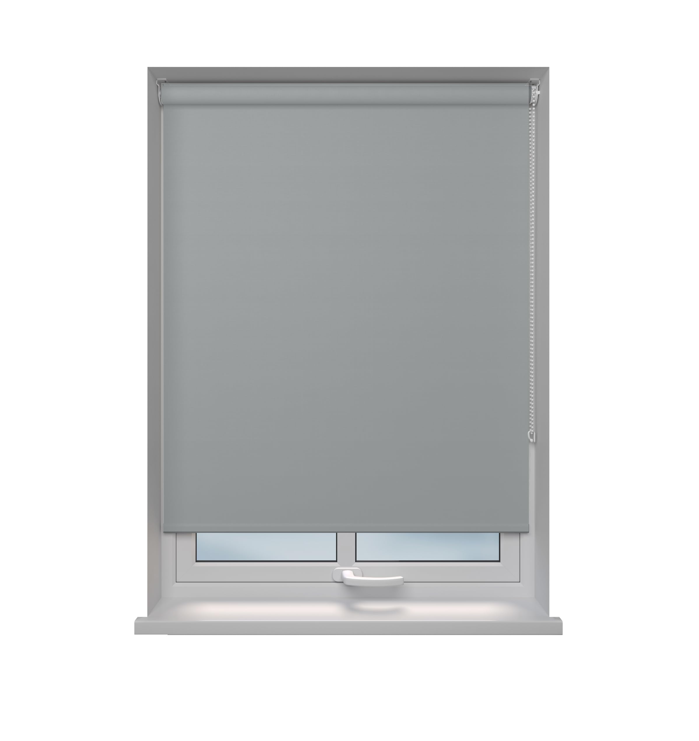 Home In Style 4U Roller blinds Thermal Blackout Roller blind - Trimmable UV Protection Child Safe Home Office Window Blinds Easy Fit Room Darkening shades Light Grey Blind 60cm wide x165cm drop