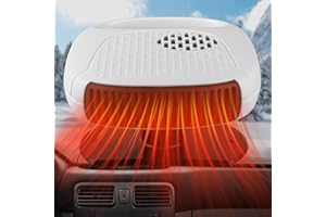 FILBA Car Heater, Portable Heater for Car 12 Volt Heater 120W Automobile Windshield Plugs into Cigarette Lighter Car Defroster