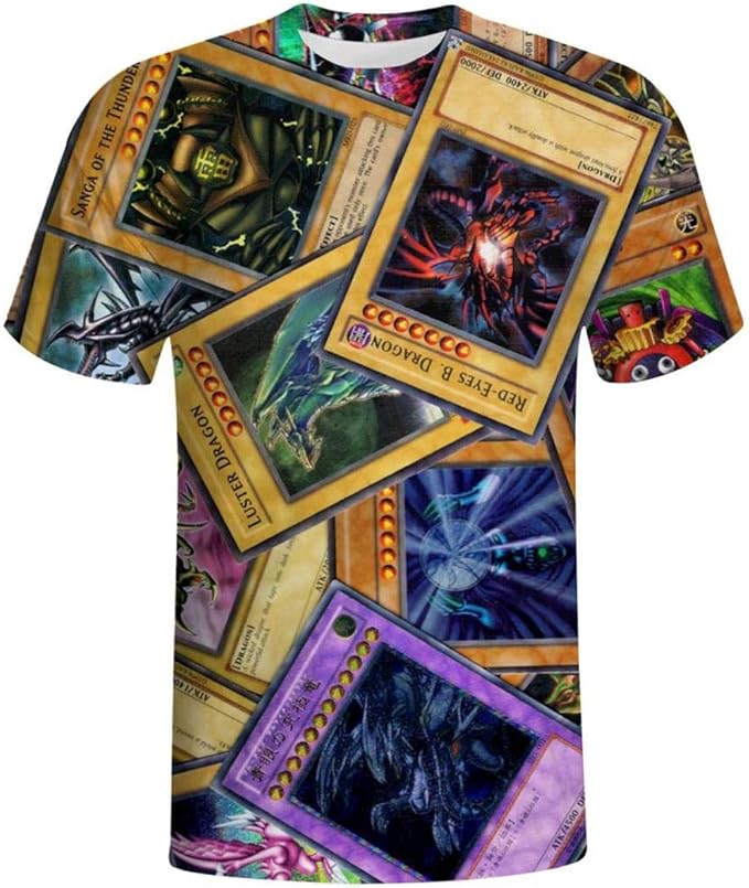 Cool YuGIOh Cards 3D Print Graphic Mens TShirts