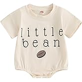 Youweixiong Newborn Baby Boy Girl Romper Bubble Long Sleeve Little Bean Bodysuit Ovesized Sweatshirt Infant Casual Shirts Top