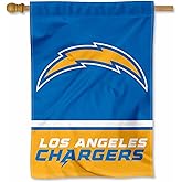 Los Angeles Chargers Wordmark Logo Double Sided Banner Flag