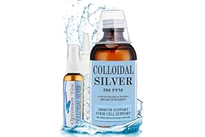 Optimum You Colloidal Silver Liquid | 500 ppm, Extra Strength (16 oz) with Spray Bottle | Immune & Stem Cell Support | Wound 
