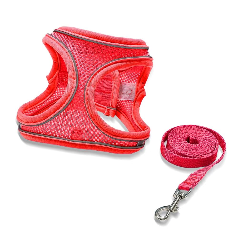 Photo 1 of 2-in-1 No Pull Dog Harness & Retractable Leash, Adjustable Dog Harness, No Pull Step-in Soft Mesh Puppy Vest Harnesses, Adjustable Puppy Vest for Small Medium Dogs and Cats