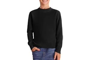 Haloumoning Boys Sweaters Kids Crewneck Long Sleeve Knit Pullover Sweater 5-14 Years