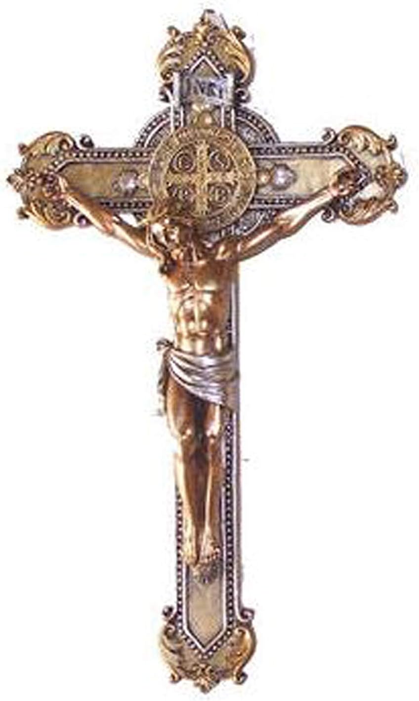 Jesus on the Cross St Benedict Ornate Crucifix Religion
