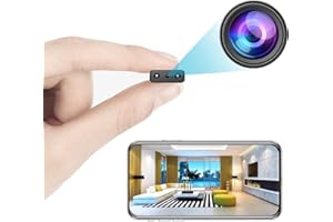 HOWKOW Wireless WiFi Camera Security House Room Body Cameras Nanny Cam Smart Home Indoor Outdoor Cams Pet Dog Baby Camera 1080P House Portable Camera Mini Room Night Vision Camera No Need WiFi Door Camera