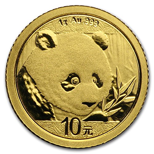 2018 CN China 1 gram Gold Panda BU (Sealed) Gold Brilliant Uncirculated