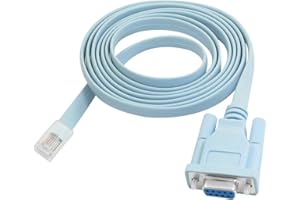 uxcell Rs232 DB9 Connector to RJ45 Cat5 Ethernet Adapter Cable for Routers Network