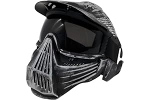 INDEPENDENTTHOSE Tactical Mask Airsoft Masks, for Airsoft BB Hunting, CS Game Full Face Tactical Gear, Impact Resistant with Goggles, Motocross Skiing Outdoor Activities