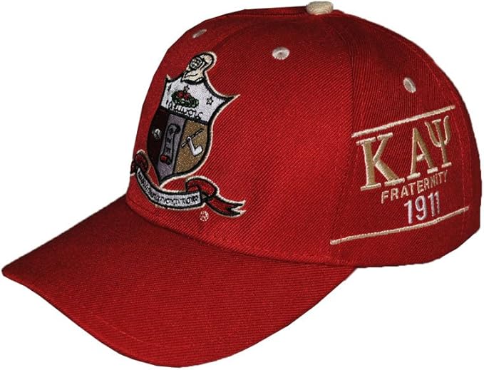 Kappa Alpha Psi Cap Fraternity 1911" Crimson Red Adjustable at Amazon