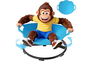 PURUYE Spinning Chair for Autistic Kids, Sensory Chair for Autistic Children, Training Body Coordination, No Assembly Required, Sensory Swivel Chairs for Kids with Non-Slip Design (Ocean Breeze)
