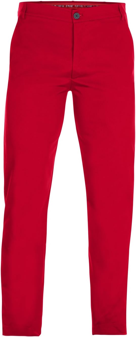 XFORE Mens Performance Golf Functional Trousers Pants Mansfield With Stretch, In Red, Size 56