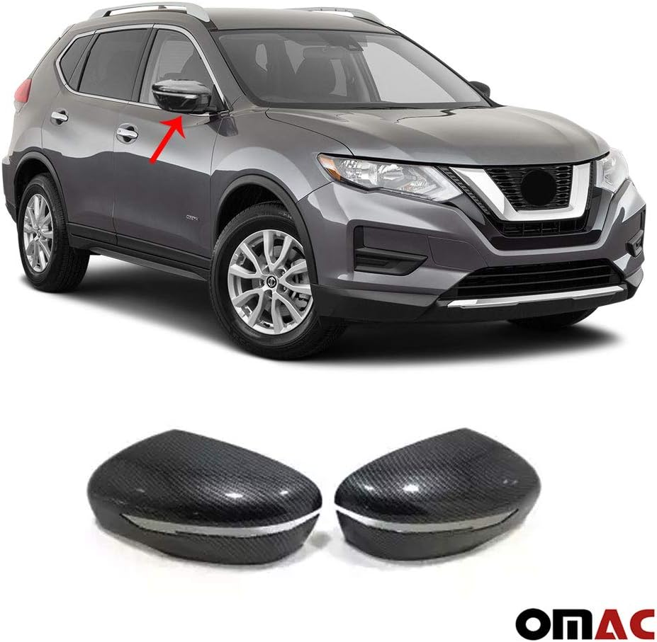 Genuine Carbon Fiber Side Mirror Cover Cap Mirror Guard 2