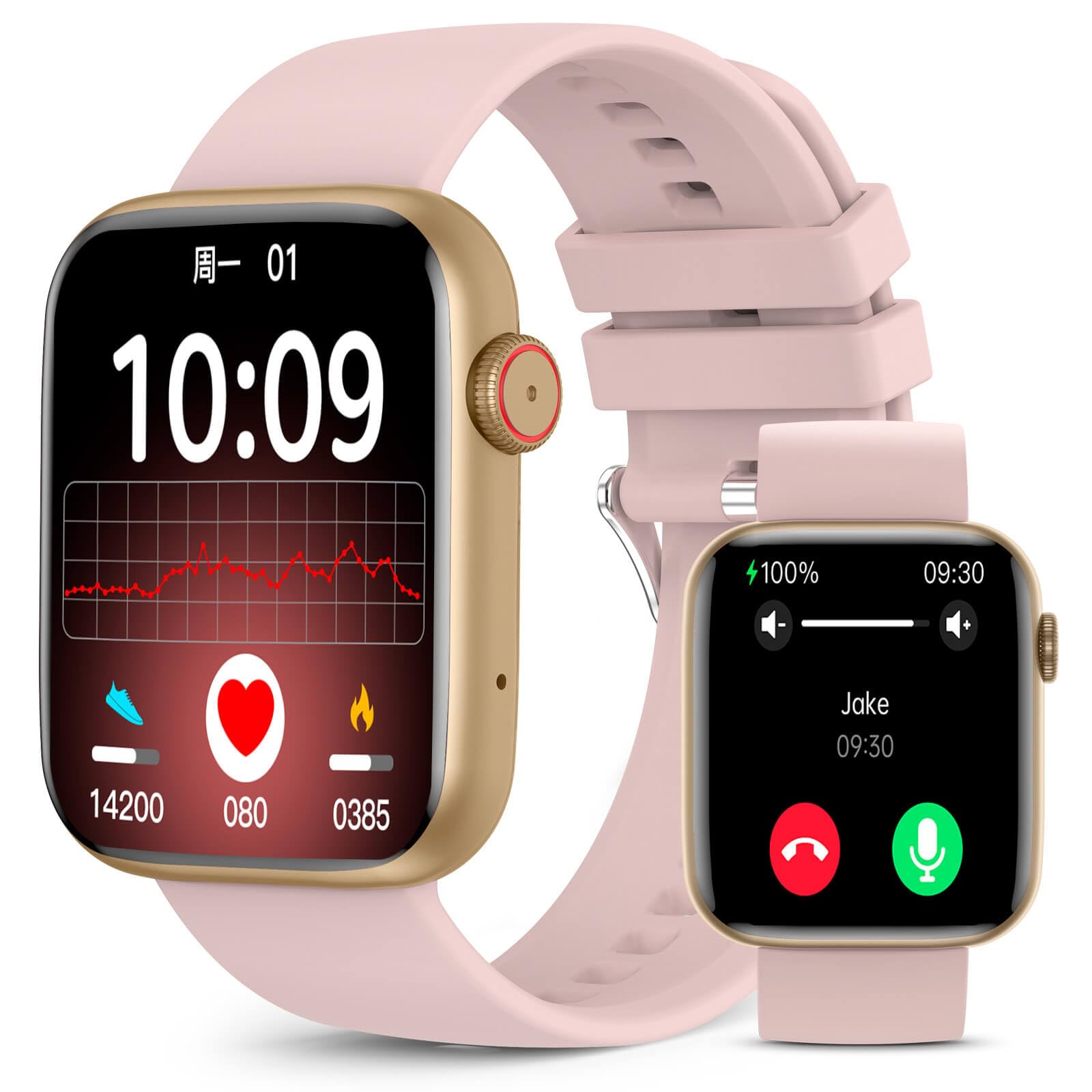 Photo 1 of BooaBei Smart Watch for Women, 1.85" GPS Watcher with 120+ Sports Modes, Blood Pressure/Blood Oxygen/Heart Rate/Sleep Monitor, IP67 Waterproof Smartwatch for Android iOS