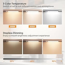 ROMECH Under Cabinet Light, 53 LED 3 Color Temps