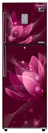 Samsung 253L 3 Star Frost Free Double Door Refrigerator (RT28N3923R8/HL, Saffron Red, Convertible, Inverter Compressor)